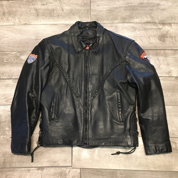 Interstate Leather Women’s Motorcycle Biker Riding Lined Coat Jacket Size Large - Picture 1 of 10